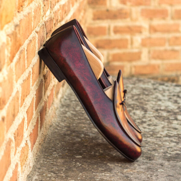  Luxury Handbags by you Hand Made Patina Belgian Slipper Shoe, view 4