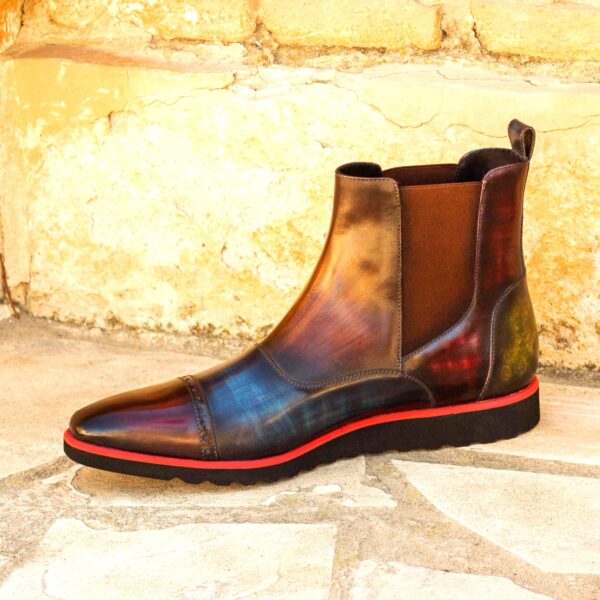  Luxury Handbags by you Hand Made Patina Chelsea Multi Boot, view 4