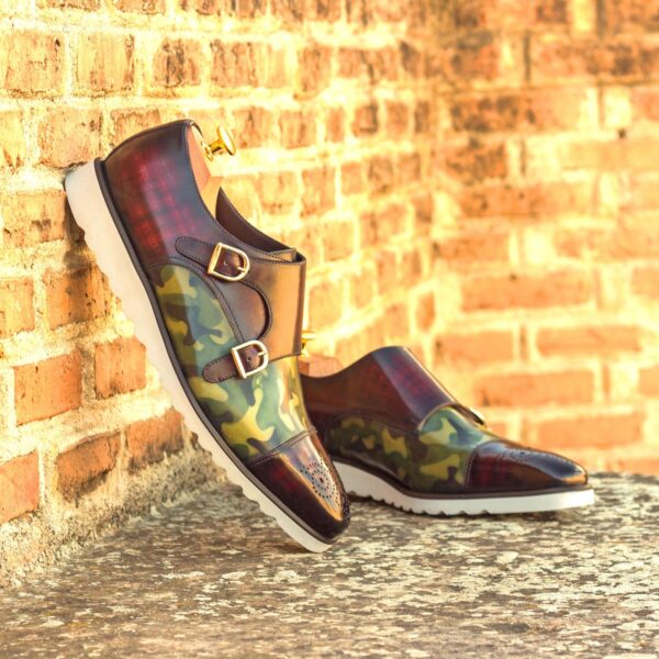 Luxury Handbags by you Brown Double Monk Shoe, view 4