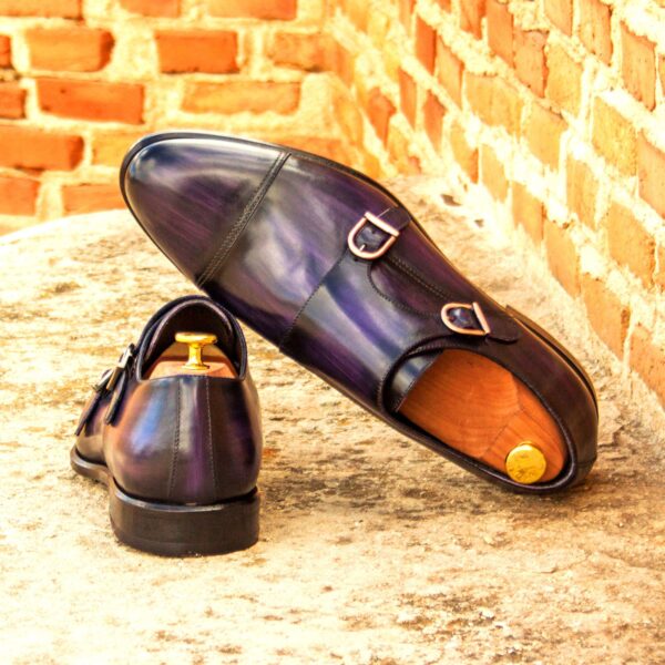  Luxury Handbags by you Purple Double Monk Shoe, view 4