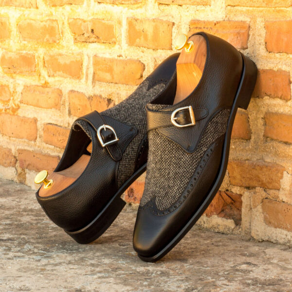  Luxury Handbags by you Gray Single Monk Shoe, view 4