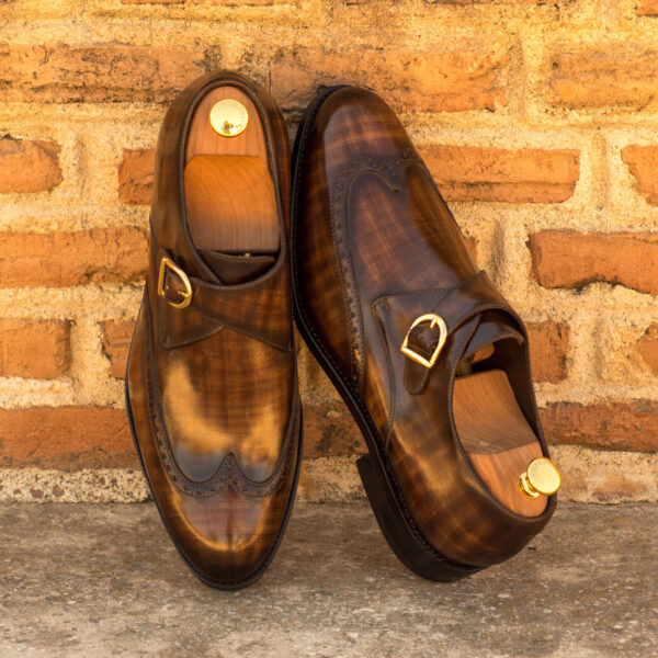  Luxury Handbags by you Brown Single Monk Shoe, view 4