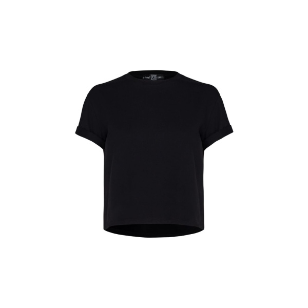 Sport Angel women’s black t-shirt Activewear crop top Luxury Shoes 