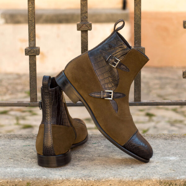  Luxury Handbags by you Mens Dress Octavian Buckle Boot, view 4