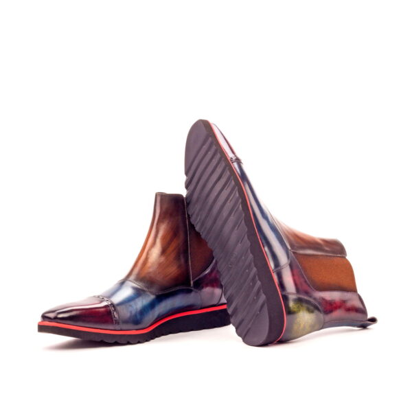 Luxury Handbags by you Hand Made Patina Chelsea Multi Boot, view 3