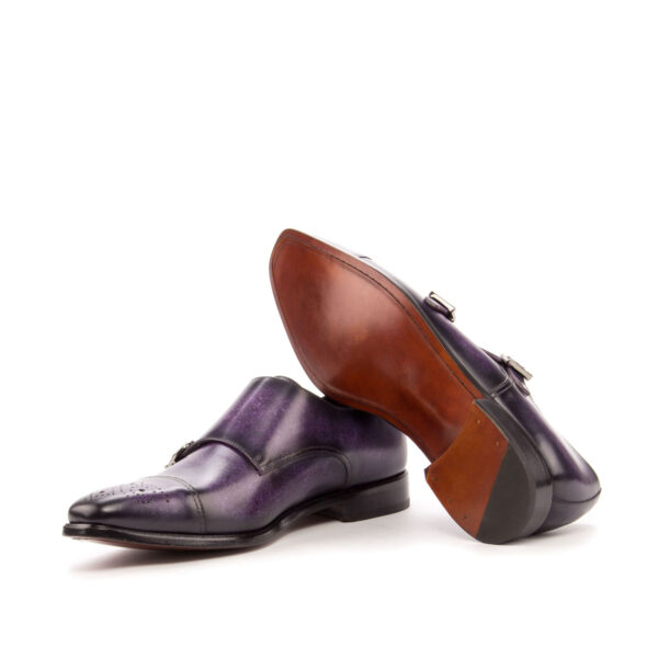  Luxury Handbags by you Purple Double Monk Shoe, view 3