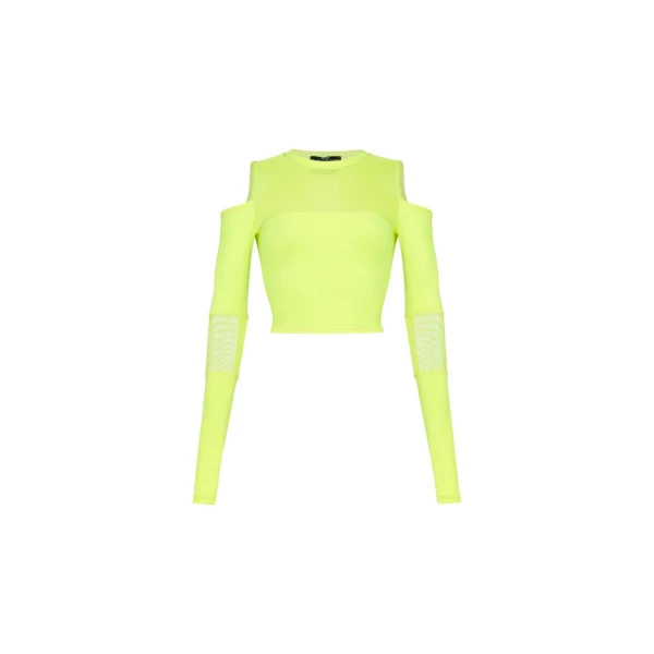 Sport Angel women’s flamingo neon crop top Activewear pilates Luxury Shoes 