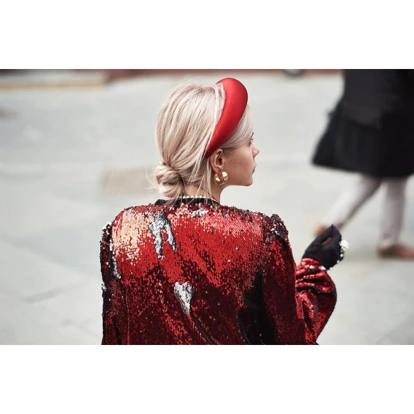 red sequin tuxedo dress Red And Feathers Sequin Tuxedo Dress Clothing Apple Bodyshape Luxury Shoes 