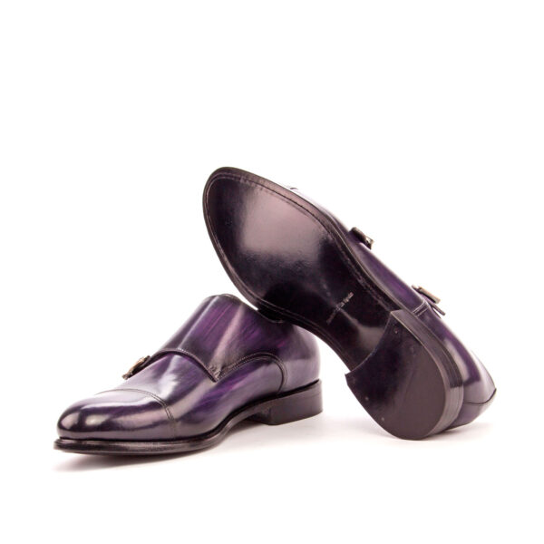  Luxury Handbags by you Purple Double Monk Shoe, view 3