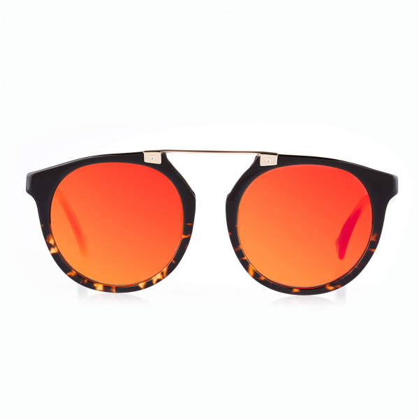 Neo-Ne women’s owl eyes black and red acetate sunglasses Accessories Black Luxury Shoes 