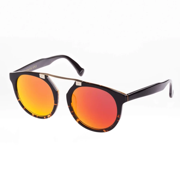 Neo-Ne women’s owl eyes black and red acetate sunglasses Accessories Black Luxury Shoes 