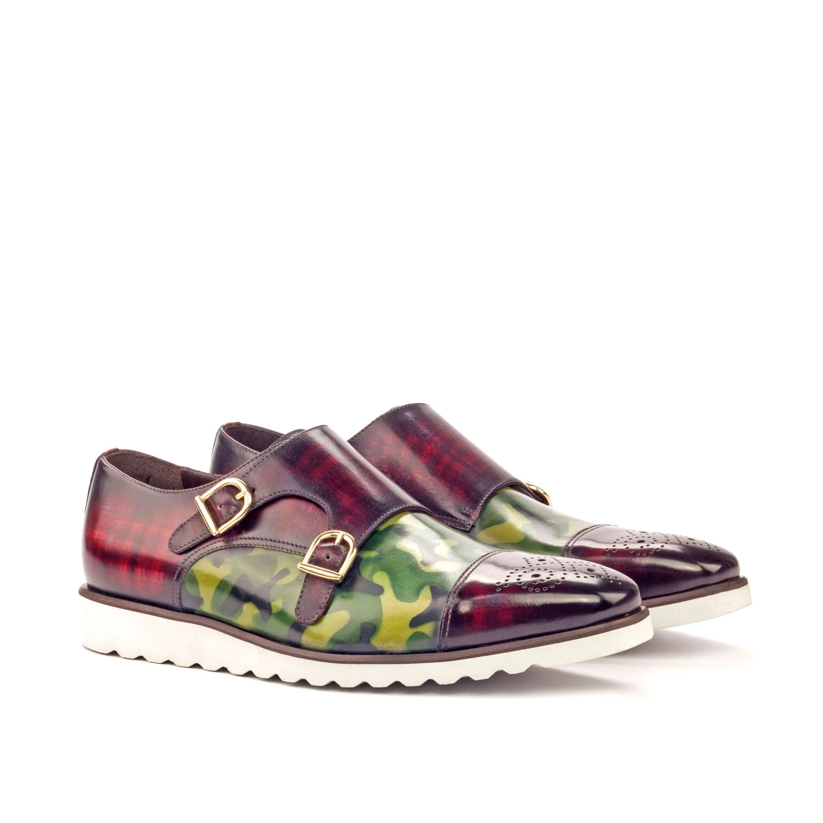 Brown Double Monk Shoe Brown Double Monk Shoe