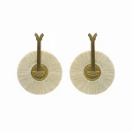 Fagua 24 Karats Gold Plated Bronze With Cream  Threads Earrings Earrings best seller Luxury Shoes 