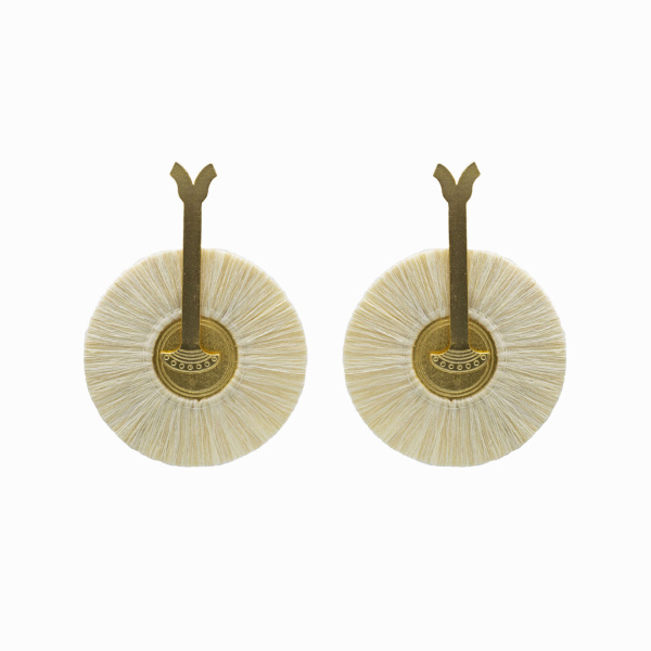 Fagua 24 Karats Gold Plated Bronze With Cream  Threads Earrings Earrings best seller Luxury Shoes 