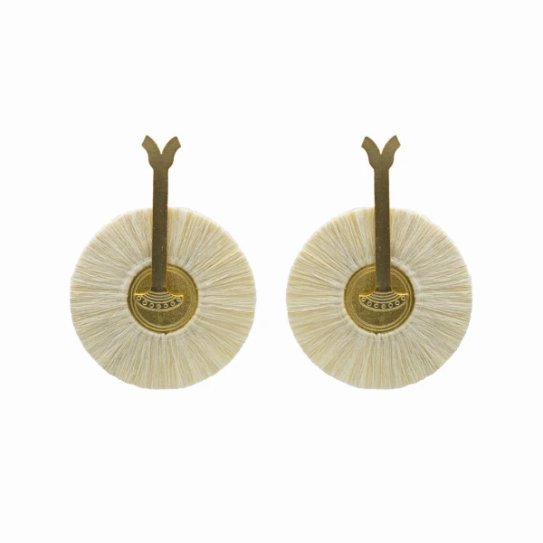 Fagua 24 Karats Gold Plated Bronze With Cream  Threads Earrings Earrings best seller Luxury Shoes 
