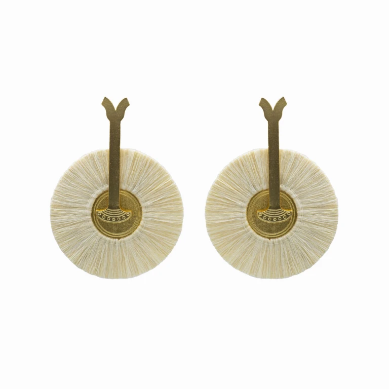 Fagua 24 Karats Gold Plated Bronze With Cream  Threads Earrings Earrings best seller Luxury Shoes 