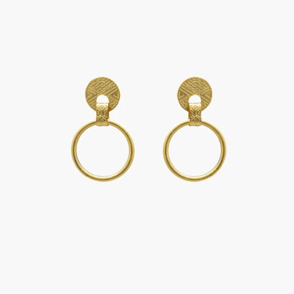 Nikah 24 Karats Gold Plated Bronze Earrings Earrings best seller Luxury Shoes 