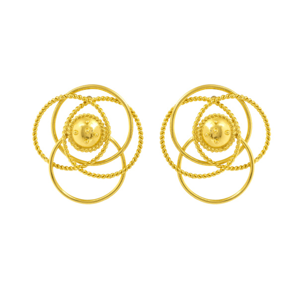 Flor Amazona women’s coralina gold earrings Jewelry  Luxury Shoes 