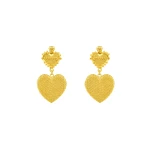 ARETES LOVELIA SHORT Flor Amazona women’s lovelia short gold earrings Earrings Luxury Shoes