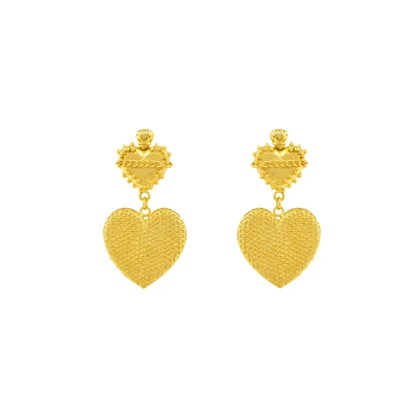 Flor Amazona women’s lovelia short gold earrings Earrings  Luxury Shoes 