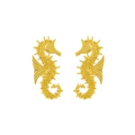 Flor Amazona women’s umi umi gold earrings Jewelry earing Luxury Shoes 