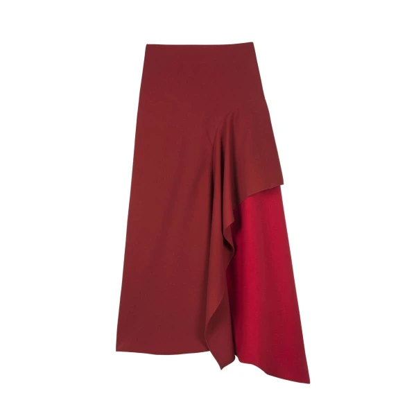 Alejandra de coss women´s asymmetric red skirt Clothing classic color Luxury Shoes 