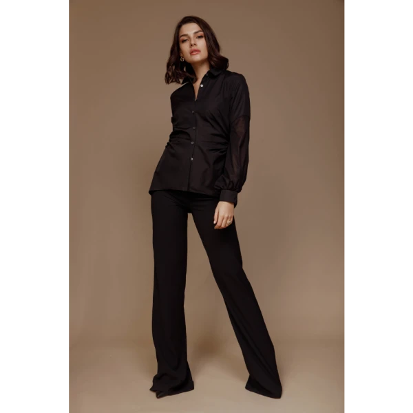 Jamie Black Shirt – size 8   Luxury Shoes 