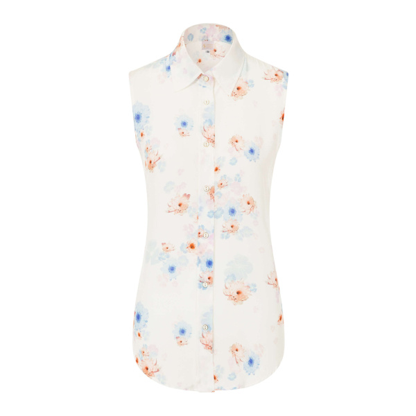 Beach Flower Silk Top Clothing designer Luxury Shoes 