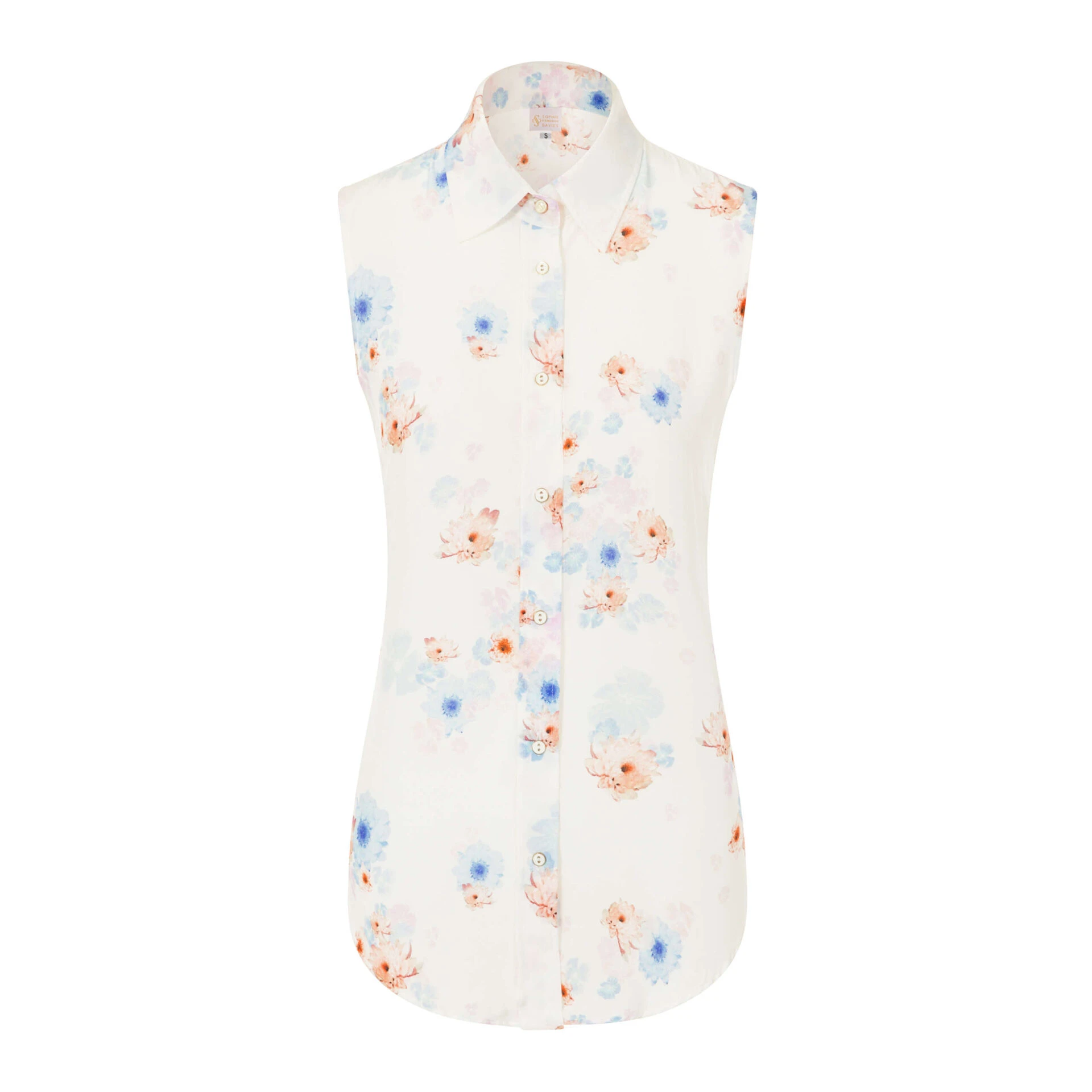 BEACH_FLOWER_TOP_(1) Beach Flower Silk Top Clothing designer Luxury Shoes