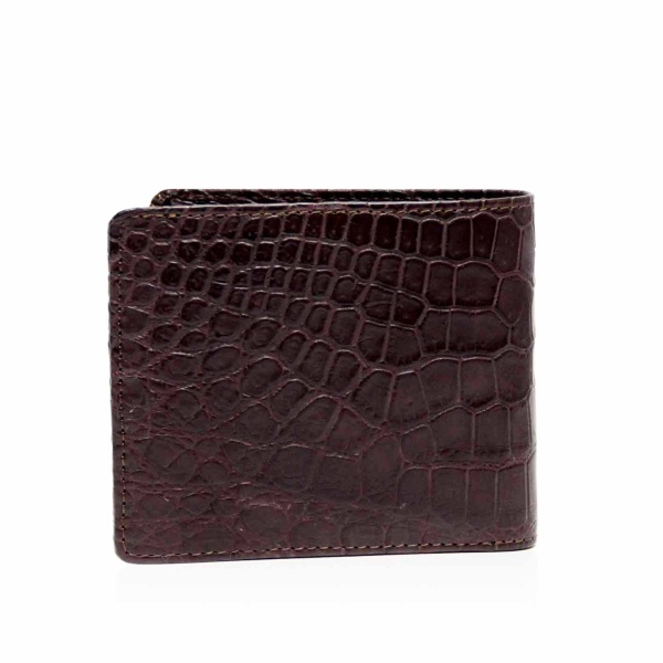 Men’s Brown Crocodile Leather Wallet Men Bangkok Bootery Luxury Shoes 