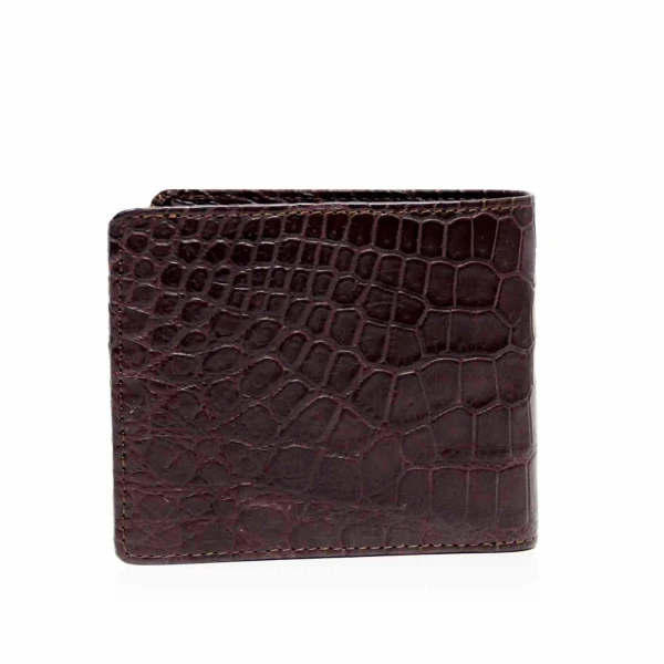 Men’s Brown Crocodile Leather Wallet Men Bangkok Bootery Luxury Shoes 