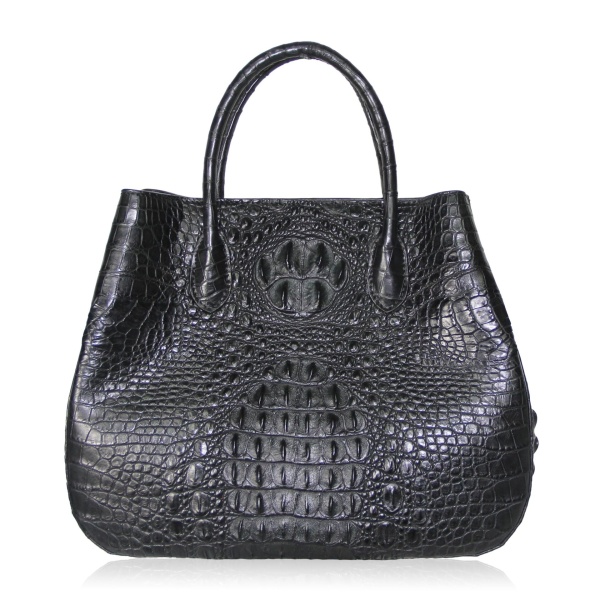 black crocodile handbag Women’s Black Crocodile Leather Handbag Novel Bags Bangkok Bootery Luxury Shoes 