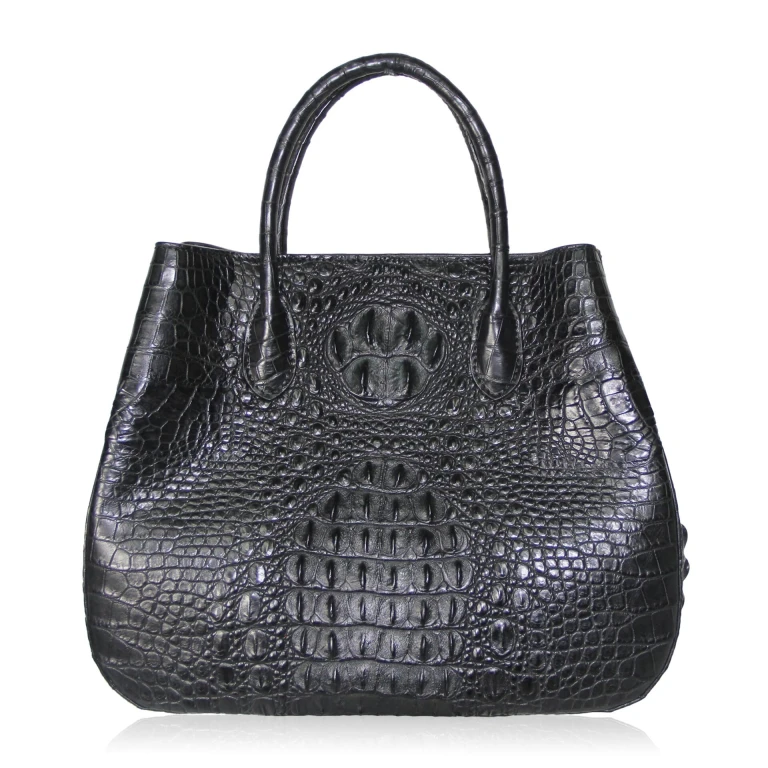 black crocodile handbag Women’s Black Crocodile Leather Handbag Novel Bags Bangkok Bootery Luxury Shoes 