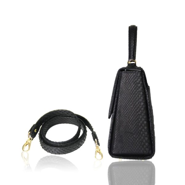 Bangkok Bootery Goldmas python Leather Bag, view 3