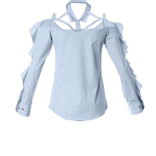 Talented Ruffled bare shoulder shirt, view 2