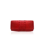 Luana Crocodile Brown Leather Clutch Bag Bags Bangkok Bootery Luxury Shoes 