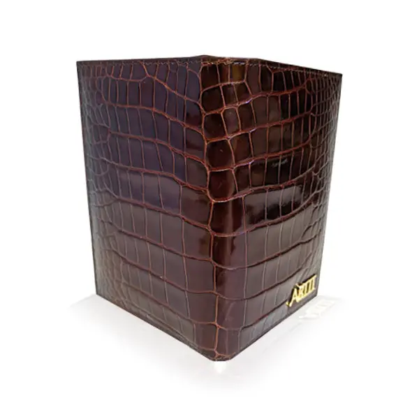 Crocodile Leather Passport Holder Men Bangkok Bootery Luxury Shoes 