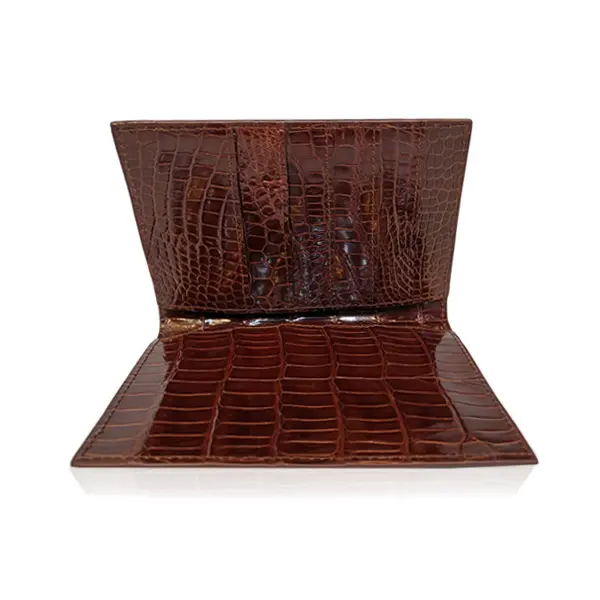 Crocodile Leather Passport Holder Men Bangkok Bootery Luxury Shoes 