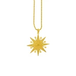 Flor Amazona women’s diamantina gold necklace Jewelry gold plated Luxury Shoes 