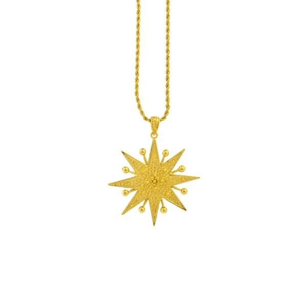 Flor Amazona women’s diamantina gold necklace Jewelry gold plated Luxury Shoes 