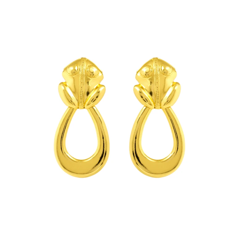 Flor Amazona women’s el dorado hoops gold earrings Earrings  Luxury Shoes 