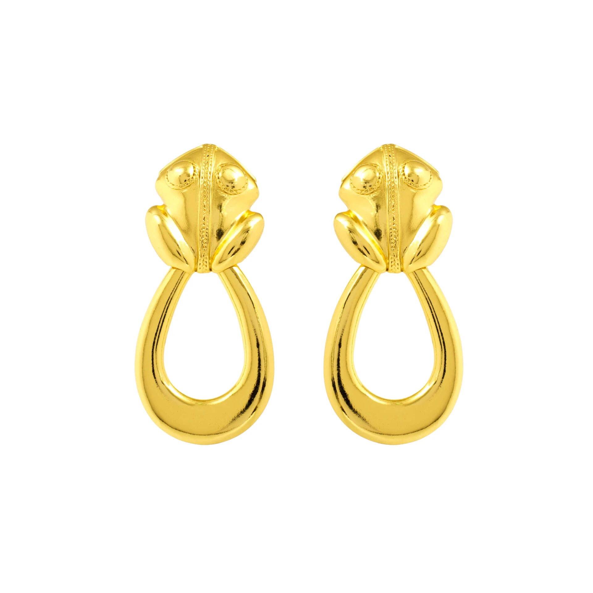 EL DORADO HOOPS Flor Amazona women’s el dorado hoops gold earrings Earrings Luxury Shoes