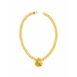 Cristal Party Necklace Jewelry gold plated Luxury Shoes 