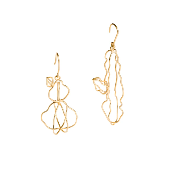 Alejandra de Coss women’s euphorbia gold-plated earrings Earrings contemporary jewellery Luxury Shoes 