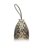 Maria Floral Natural Python Leather Limited Bag Bags Bangkok Bootery Luxury Shoes 