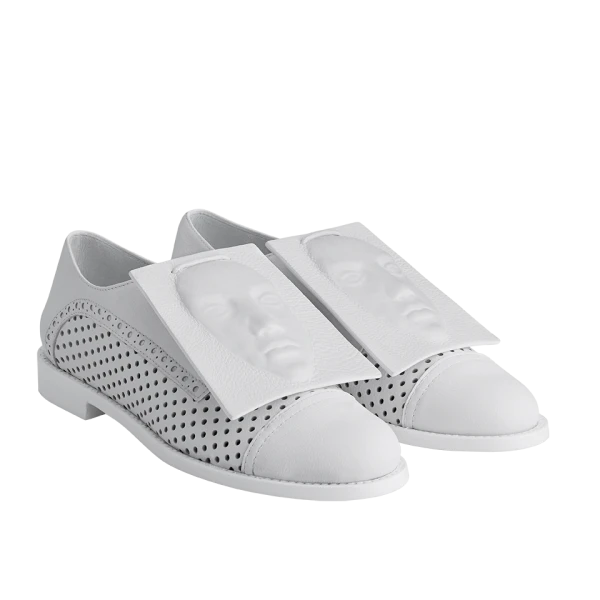 Chronos White Brogues Brogues & Oxfords ganor dominic Luxury Shoes 