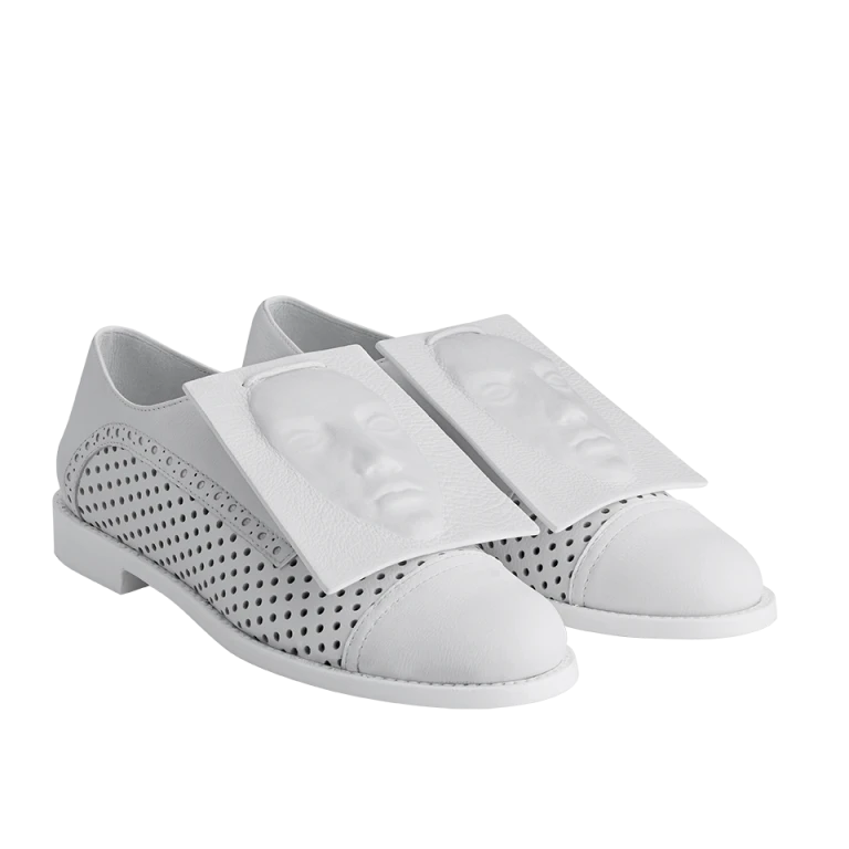 Chronos White Brogues Brogues & Oxfords ganor dominic Luxury Shoes 