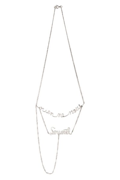 Alejandra de Coss women´s simone “rien ne nous soumet” necklace Necklace contemporary jewellery Luxury Shoes 