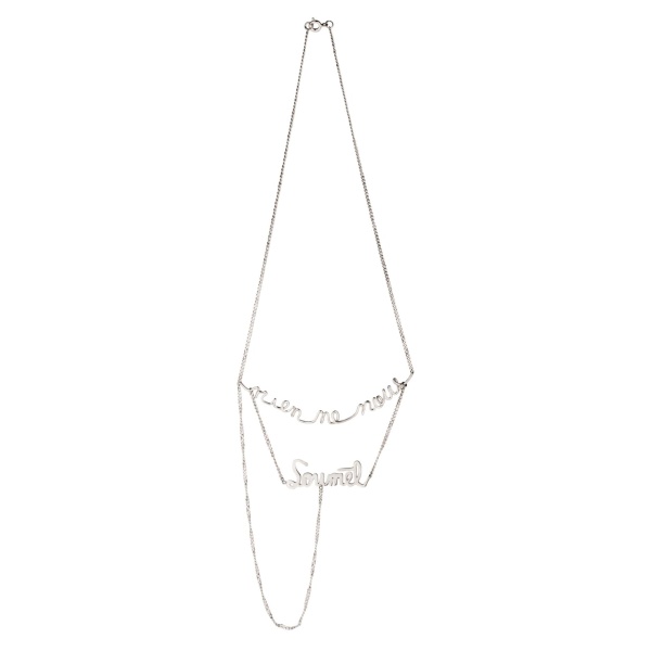Alejandra de Coss women´s simone “rien ne nous soumet” necklace Necklace contemporary jewellery Luxury Shoes 
