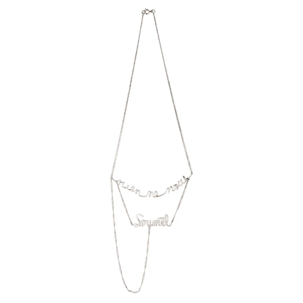 Alejandra de Coss women´s simone “rien ne nous soumet” necklace Necklace contemporary jewellery Luxury Shoes 
